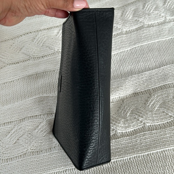 Burberrys Clutch Bag Leather Black vintage - Picture 10 of 16